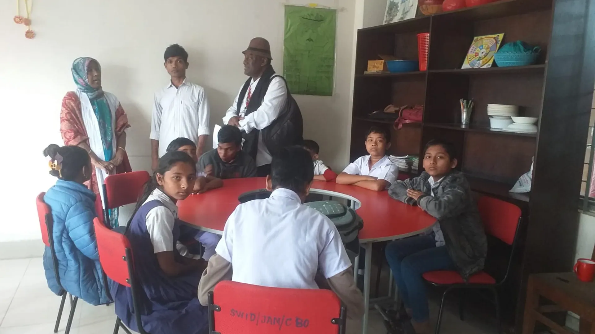 Children at the table